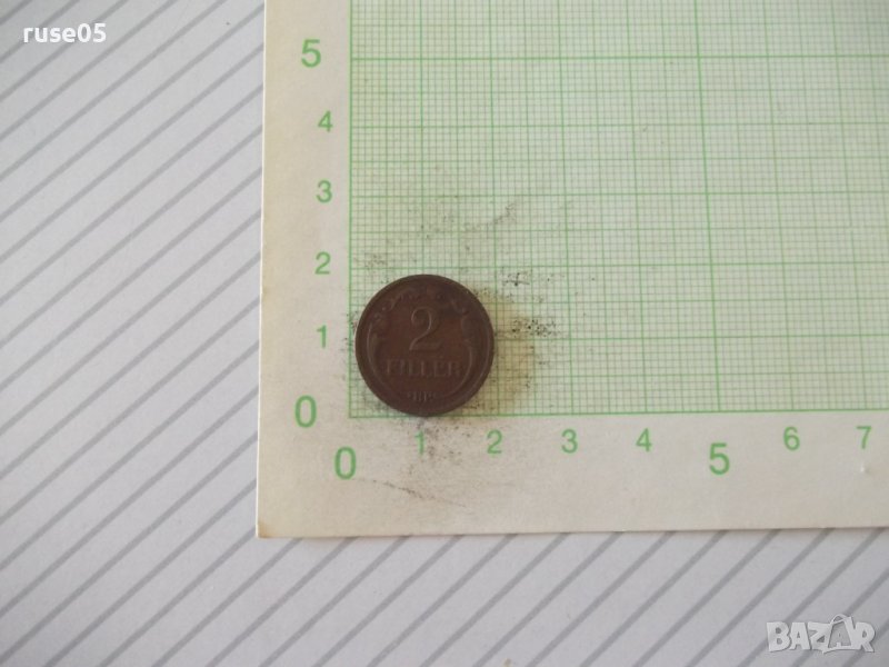 Монета "2 FILLÉR - Унгария - 1935 г.", снимка 1