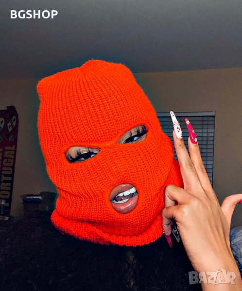 Зимна шапка маска - Orange Balaclava, снимка 1