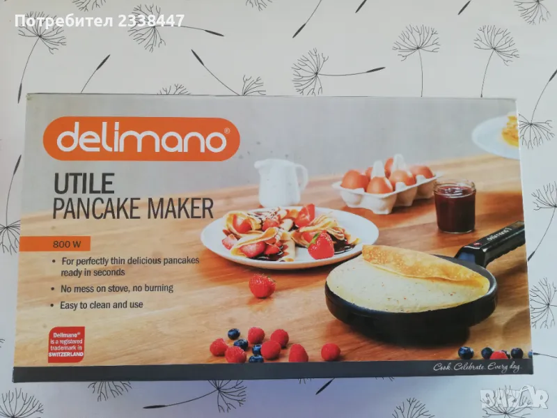 Уред за палачинки Delimano, снимка 1