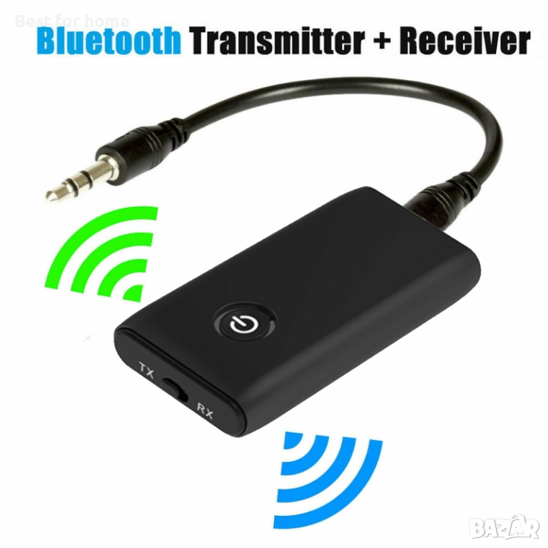 Bluetooth приемопредавател. 2 в 1 Bluetooth адаптер, снимка 1