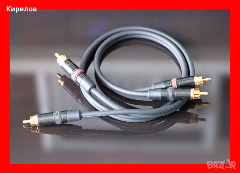 Качествени стерео аудио кабели интерконект RCA, чинч, PROEL - REAN, чинчове, кабел, снимка 1