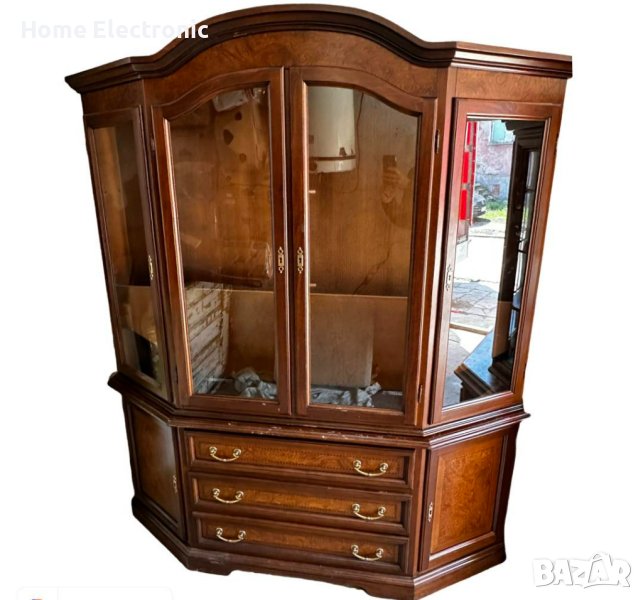 Масивна Дървена Витрина, снимка 1