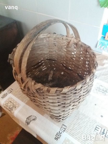 Стара плетена кошница, снимка 1