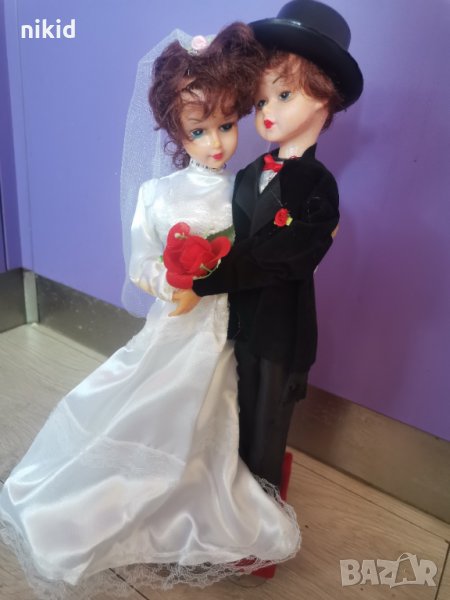 40 см младоженци фигурка фигурки сватба украса декор сувенир, снимка 1