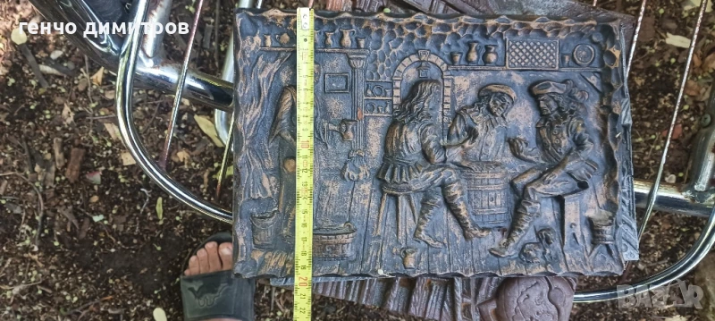 Чугунени пана  фигурален чугун , снимка 1