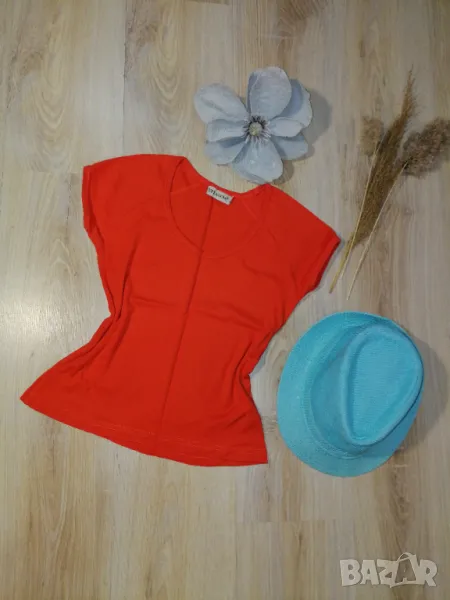 Оранжева дамска тениска Terranova, снимка 1