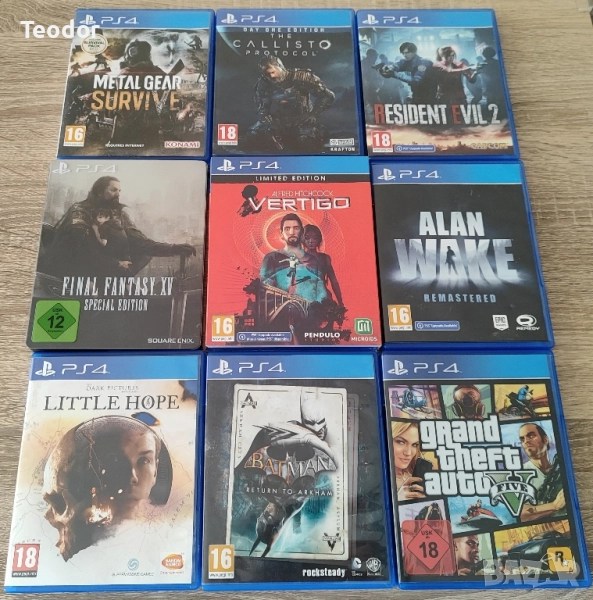 Игри за ps4 Steelbook издания, снимка 1