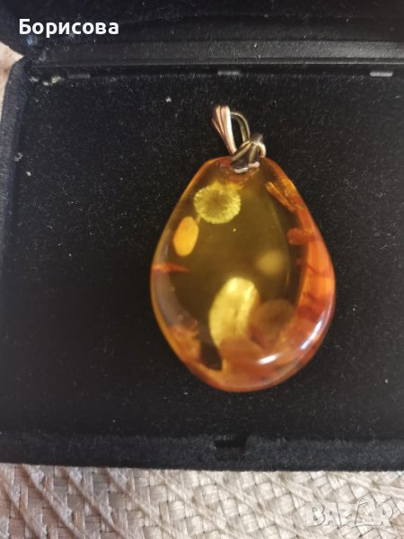 Висулка от естествен кехлибар , снимка 1