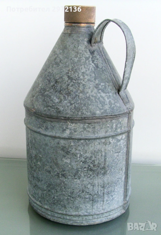 Метална туба за бензин дизел гориво 8 литра, снимка 1