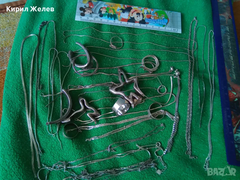 100 грама сребърни накити за поправка за реставрация за части или за материал 50648, снимка 1