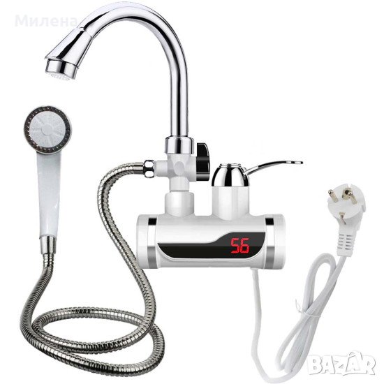 RX001-Хоризонтален нагревател за чешма с Душ слушалка, снимка 1