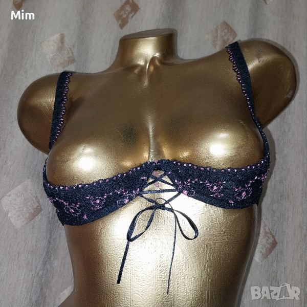 BESIRED S Черен отворен сутиен за повдигане на бюста , снимка 1