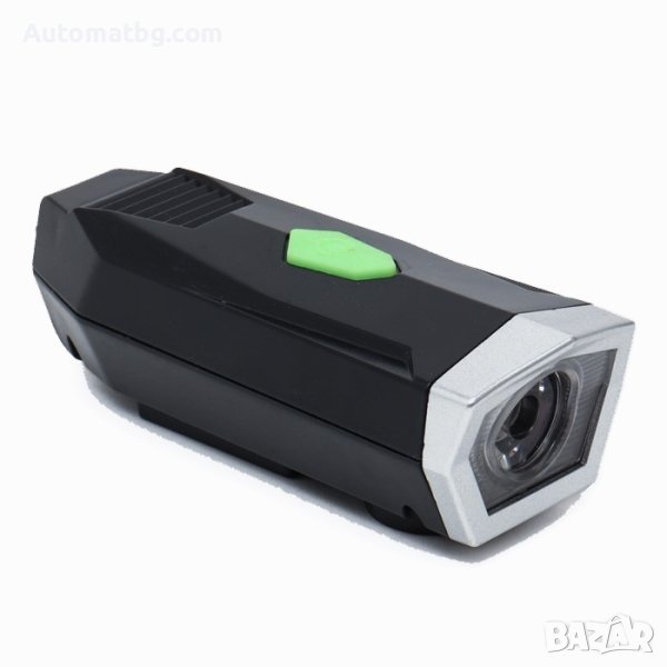 Фар за велосипед и мотопед Automat, Фар с 3 режима на осветяване, Черен, снимка 1