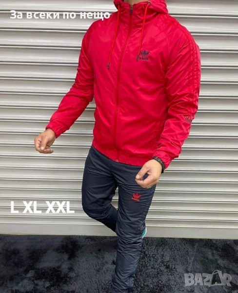 Adidas Мъжки Шушляков Спортен Комплект🔝Мъжки Шушляков Спортен Екип Адидас L,XL,XXL размер Код S149, снимка 1