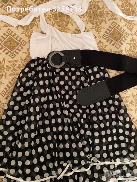 Черно-бяла рокля Junona, снимка 1