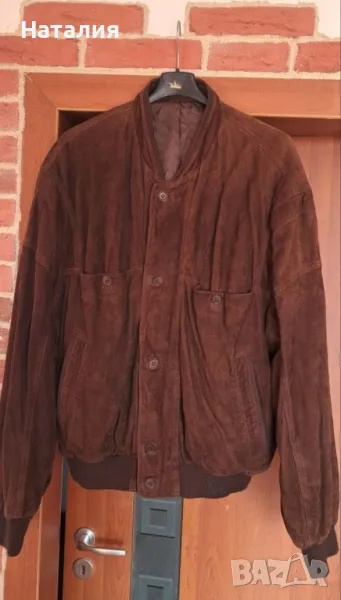 Бомбер естествен велур. Италия, снимка 1