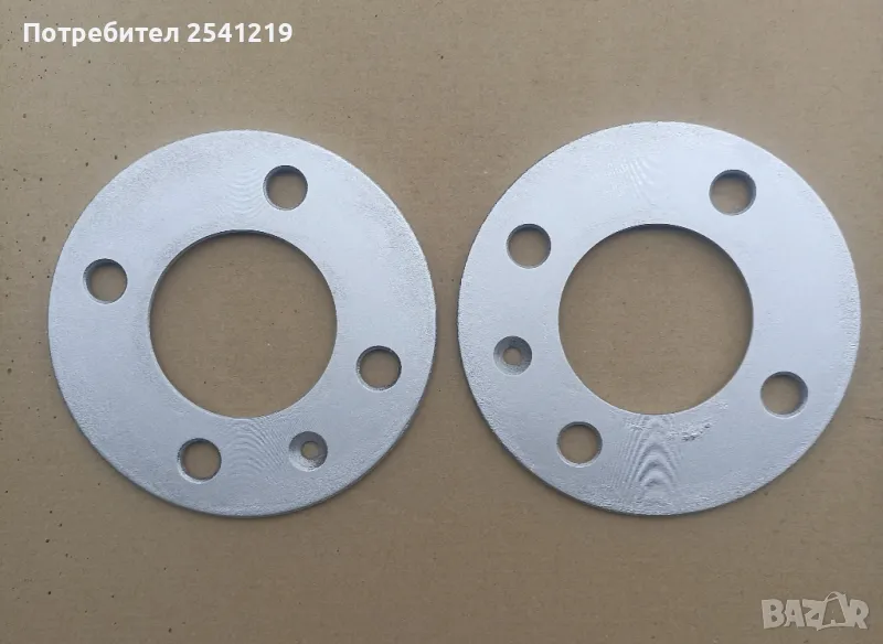 Фланци 4х100 за Фолксваген,Хонда,Опел,Рено,Сеат 2броя, снимка 1