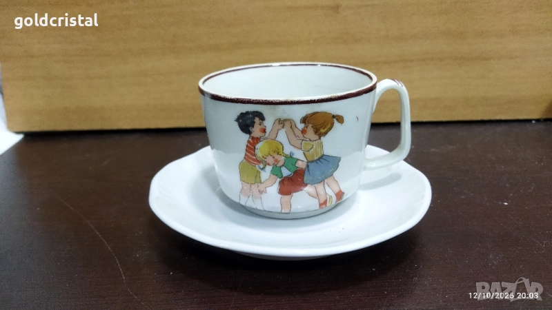 Стар български порцелан Изида детски мотиви , снимка 1