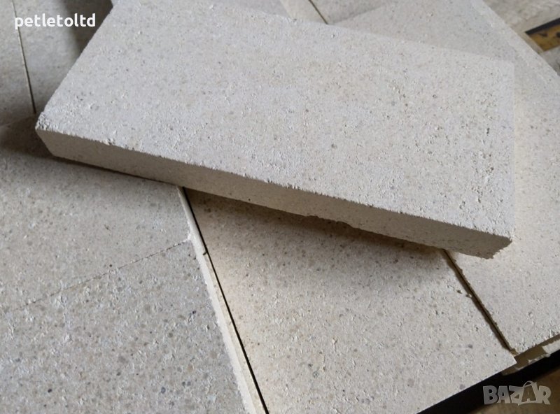 Тухли огнеупорни 230 мм Х 114 мм Х 25 мм, снимка 1