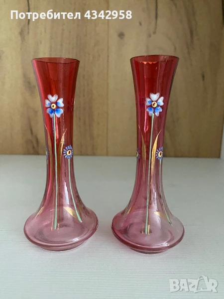 Бохемия.Ретро мини вази. Германия , снимка 1