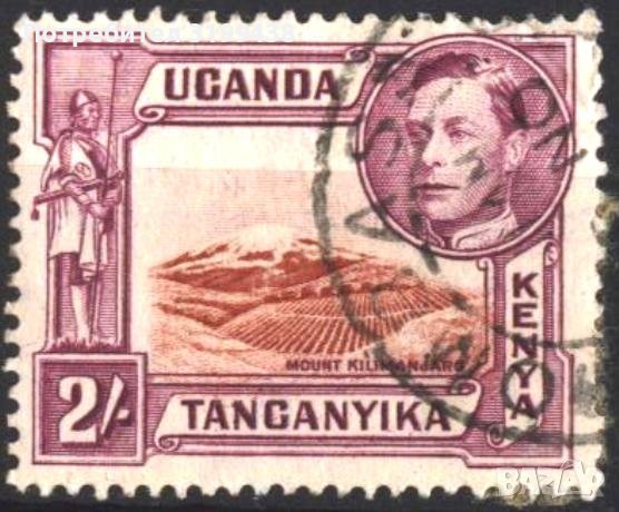 Клеймована марка Крал Джордж VI 1937 Кения Уганда Танганайка, снимка 1