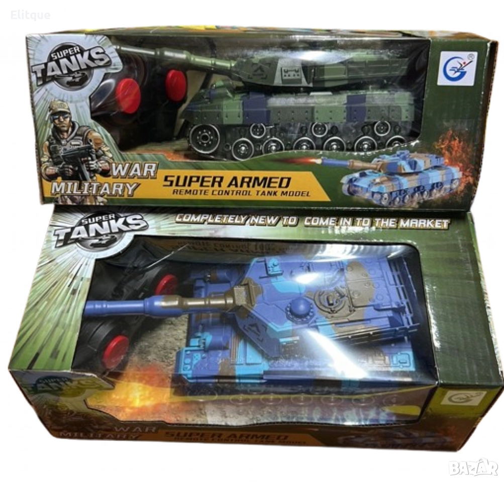 Радиоуправляем танк със звук и светлина, снимка 1