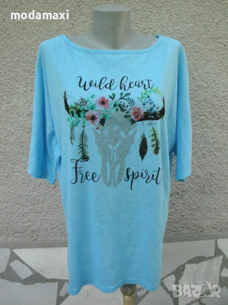 3XL Нова  синя блуза Misslook , снимка 1