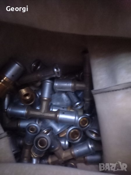 Месингови ПРЕС фитинги за бяла тръба, снимка 1