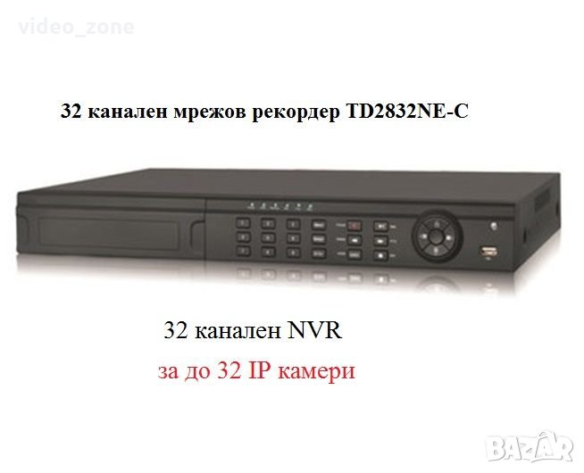 32 канален NVR мрежов видеорекордер за IP камери до 3мр, снимка 1
