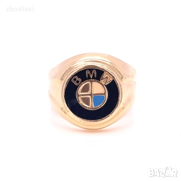 Златен мъжки пръстен 4,68гр. размер:63 14кр. проба:585 модел:34814-1, снимка 1