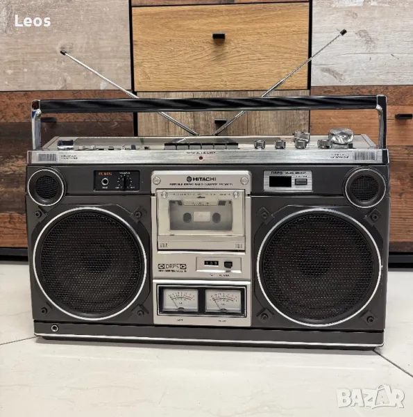 💥 Ретро колекционерски радиокасетофон Hitachi TRK-8180E Boombox, снимка 1