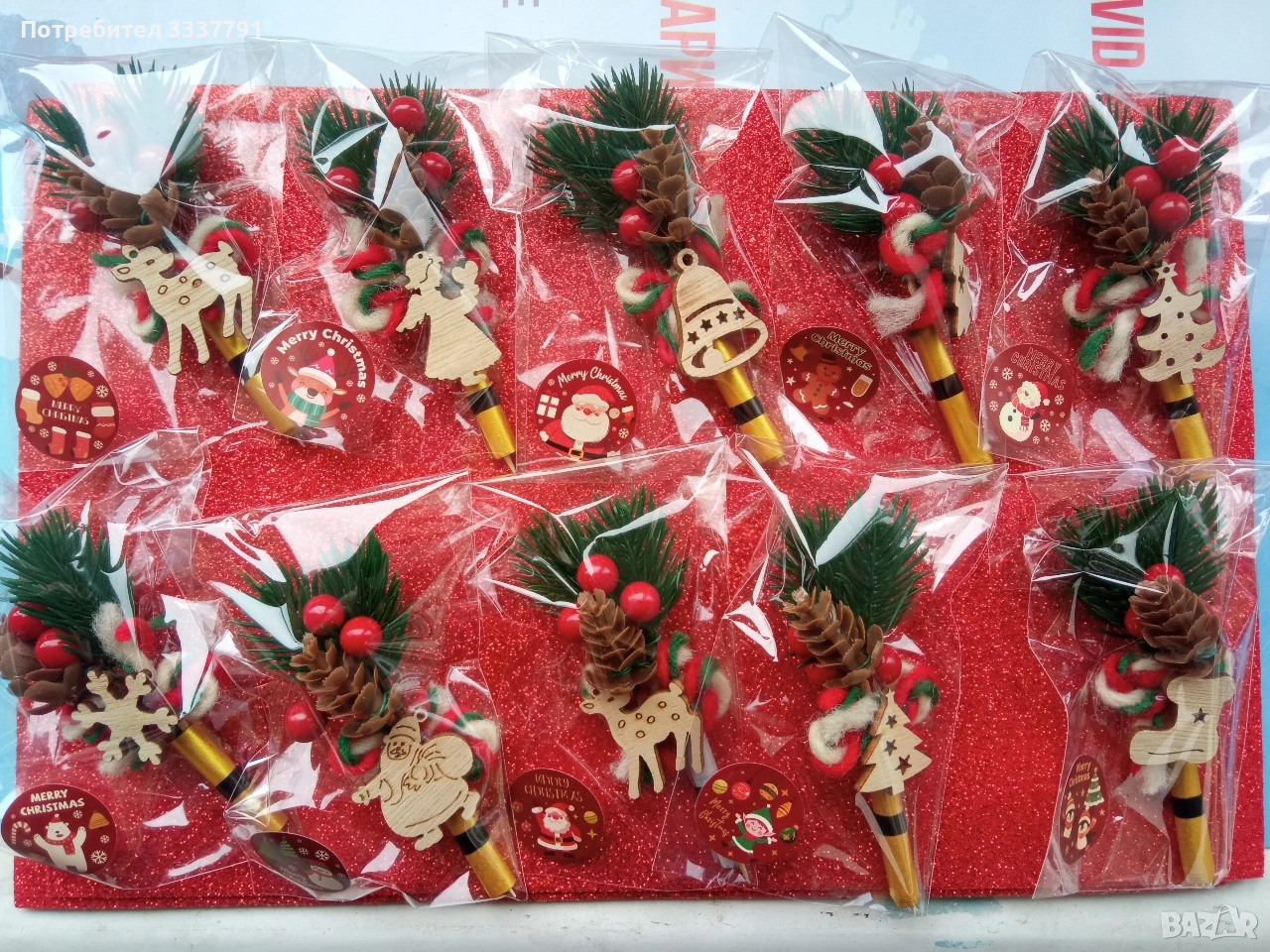 Ръчно изработени коледни късмети, снимка 1