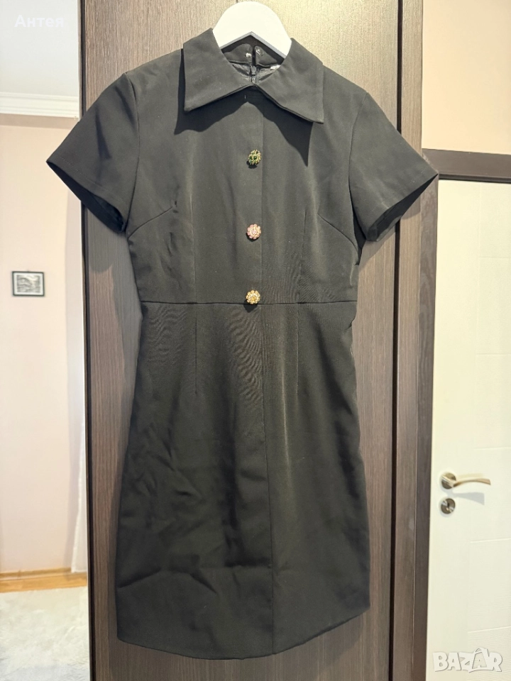 Дамска черна рокля, снимка 1