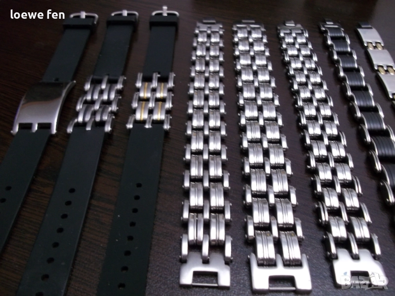 Мъжки гривни стомана и стомана със силикон !, снимка 1