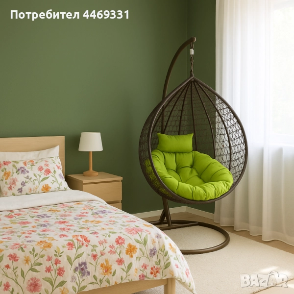 Градинска висяща люлка тип гнездо,яйце–Промоция!, снимка 1
