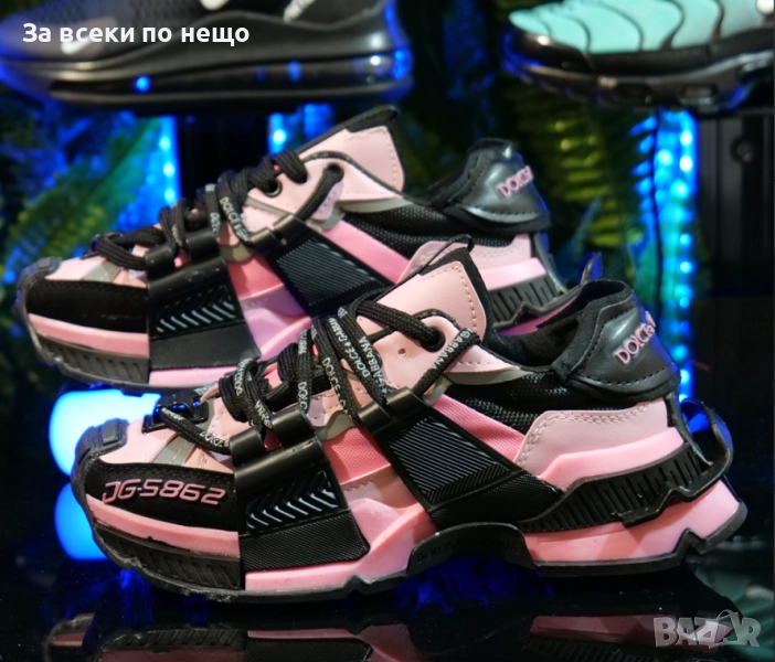 Dolce&Gabbana Дамски Маратонки Черно И Розово С Кутия👟Дамски Спортни Обувки D&G👟Сникърси Код SM-79, снимка 1