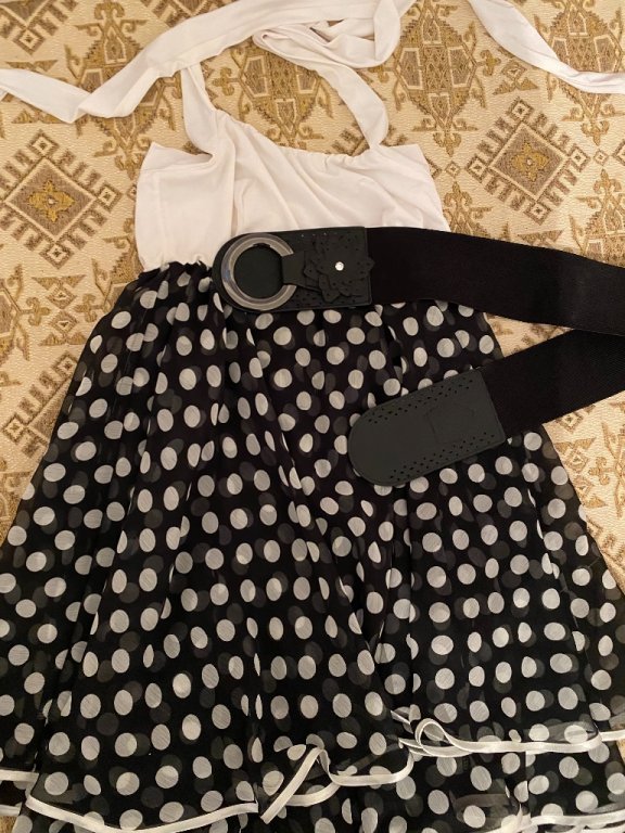 Черно-бяла рокля Junona в Рокли в гр. Джебел - ID35222669 — Bazar.bg