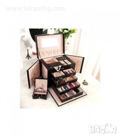 ГОЛЯМА КУТИЯ ЗА БИЖУТА С 4 ЧЕКМЕДЖЕТА И МНОГО ОТДЕЛЕНИЯ - код 1119, снимка 9 - Подаръци за жени - 33947637