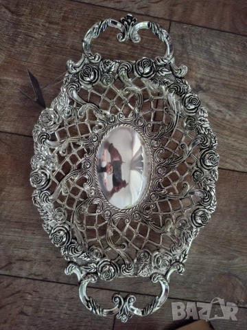 Посребрена фруктиера, снимка 5 - Антикварни и старинни предмети - 52889506