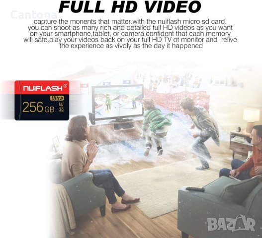 256 GB Nuiflash Ultra memory card Micro SDHC Class 10 U3 , снимка 7 - Карти памет - 40473780