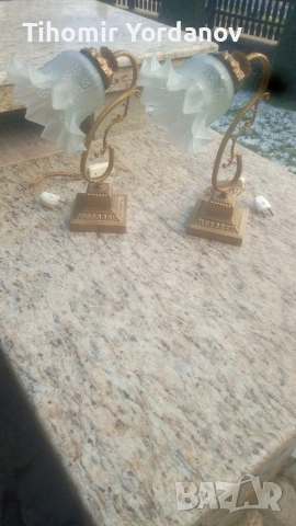 Нощни лампи (месингови)., снимка 13 - Настолни лампи - 54059746