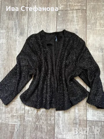 Ново черно болеро наметка блестяща нишка  официално парти 