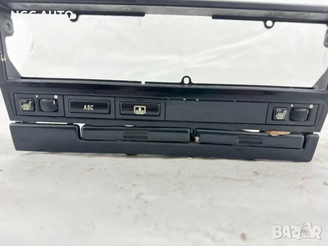 Централна конзола с бутони за подгрев и задна щора и къпхолдъри за бмв е39, BMW E39, снимка 2 - Части - 47986811