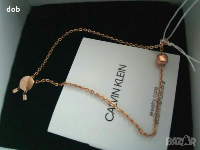 Нова гривна Calvin Klein Rose Gold Plated Stainless Steel, снимка 4 - Гривни - 30659555