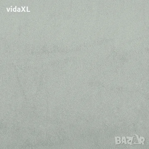 vidaXL Кушетка с възглавница и десен подлакътник, светлосив, кадифе, снимка 7 - Кушетки - 56147419