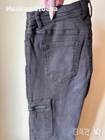 Кафяв дамски панталон, снимка 3 - Панталони - 49889969