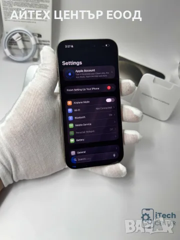 iPhone 15 Pro, 128GB, Natural Titanium, 100% батерия, ОТЛИЧЕН, 2г. ГАРАНЦИЯ!, снимка 3 - Apple iPhone - 56005564
