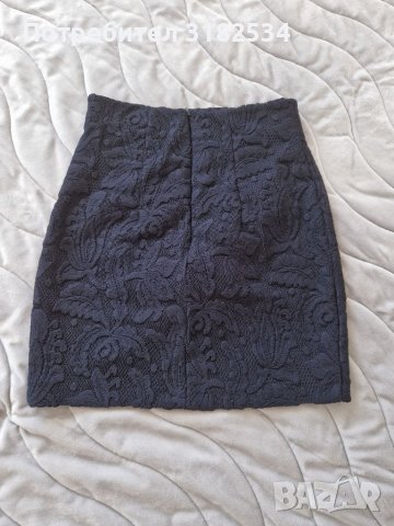 Дамска черна пола, снимка 2 - Поли - 37746546