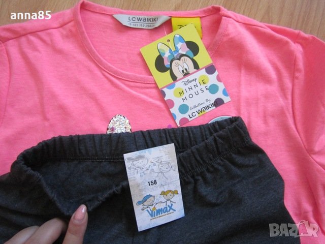 152/158см. Лот нов клин и блузка с Мики Маус, снимка 4 - Детски комплекти - 34258153