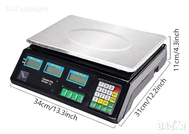 40 кг електронна везна в ново състояние, снимка 5 - Друга електроника - 52025692